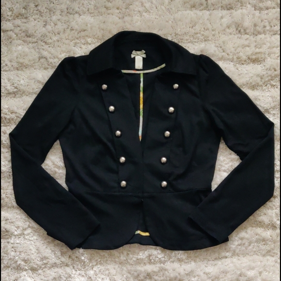 DownEast Jackets & Blazers - EUC Black military style blazer